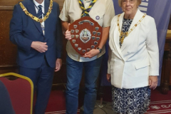 1st Forton receive the Nights Away Trophy 1st Forton receive the Nights Away Trophy